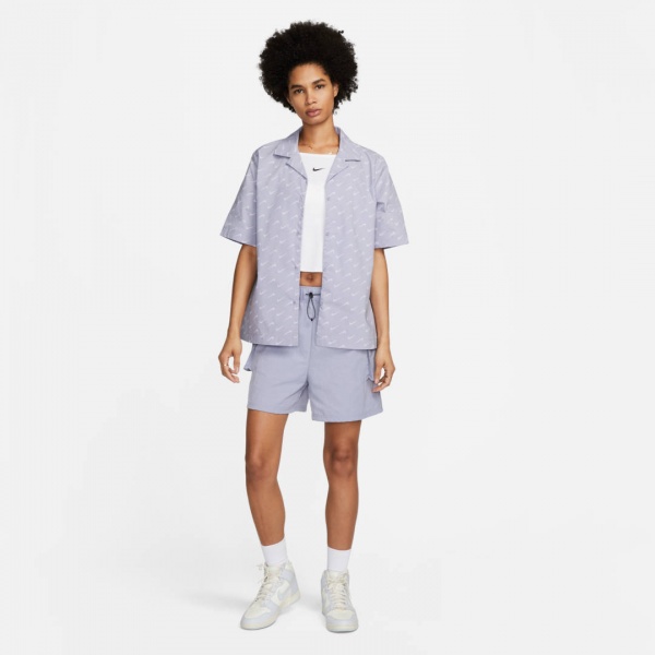 Поло Nike W NSW EVRDY MOD WVN SS TOP DV7930-519 р.S фиолетовый