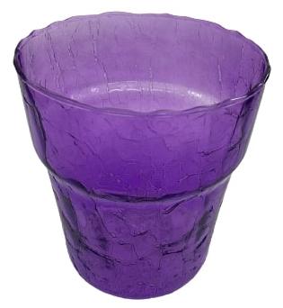 Горщик скляний Омела Орхидея круглий 1,8 л фіолетовий 