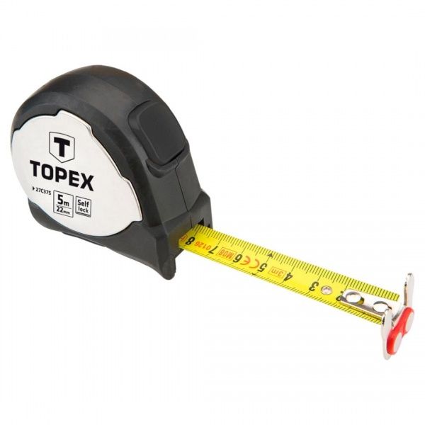 Рулетка Topex 27C375 5 м x 22 мм