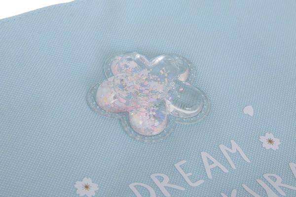 Папка Flowers голубая