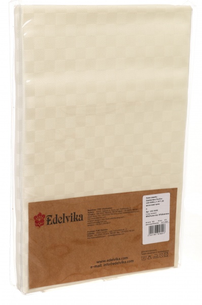 Скатерть Казбек 520-19/00 140x110 см молочный крем Эдельвика 