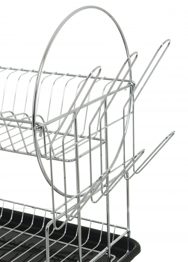 Сушилка для посуды Flamberg 525x235x360 мм настольная двухуровневая с поддоном