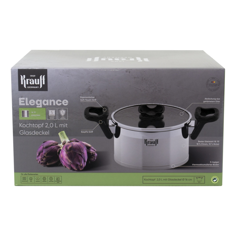 Кастрюля с крышкой Krauff Elegance 2 л 26-247-028