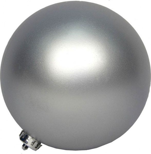Куля пластикова Девілон 033911 d150 однотонна срібний