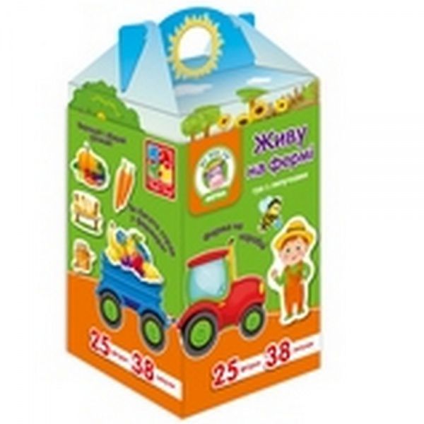 Гра настільна Vladi Toys з липучками Живу на фермі VT1312-11
