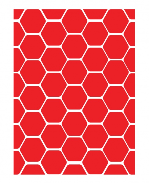 Світловідбивна наліпка LOOM Ромби 2 LM-10071-red для твердих поверхонь