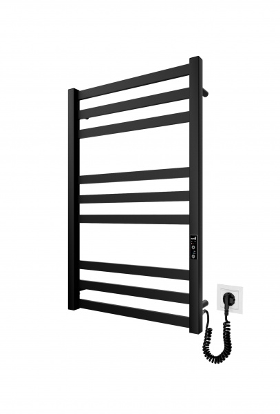 Рушникосушарка електрична Mario Рушникосушка Чикаго-І 800х500/80 TR K чорний мат