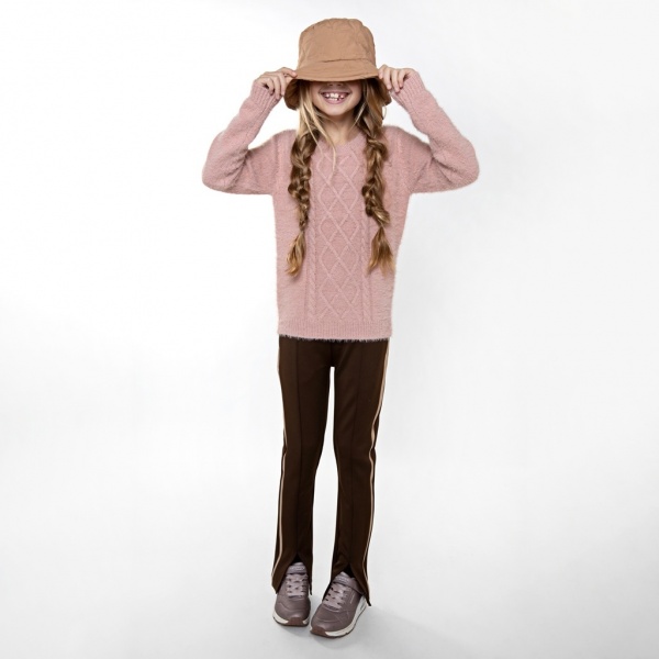 Светр для дівчинки NWM в'язаний р.146 світло-ліловий U44032-1 