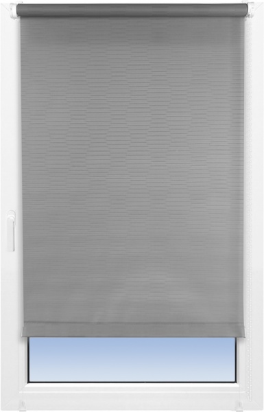 Ролета мини Delfa Жаккард Модерн 57x170 см серая 