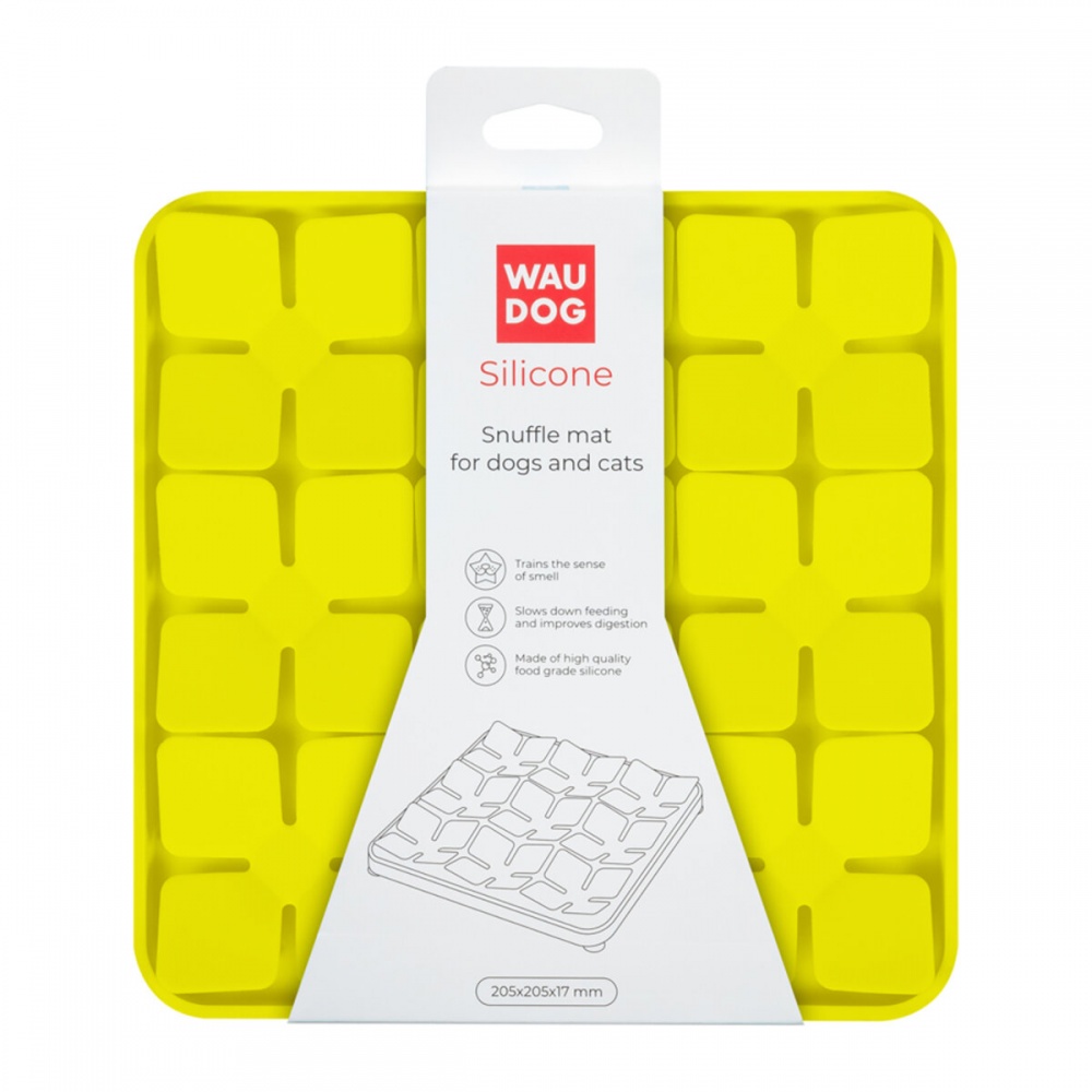 Килимок Waudog Silicone 205х205х17 мм жовтий