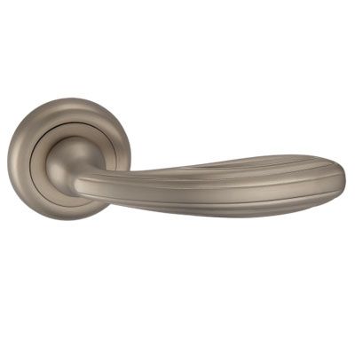 Ручка на розетці Solo А-9127 матовий нікель