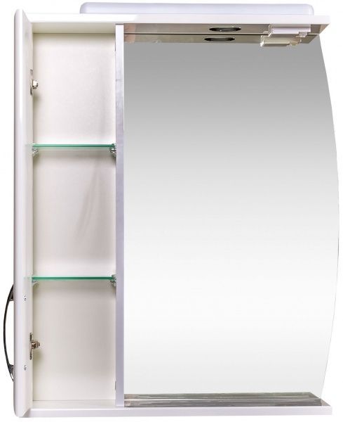 Зеркало со шкафчиком Aqua Rodos Decor 65 шкафчик слева 