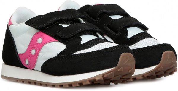 Кроссовки Saucony JAZZ ORIGINAL VINTAGE HL SK162475 р.US 1,5 черно-бело-розовый