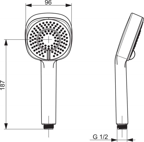 Ручний душ Oras Apollo Style 253022 