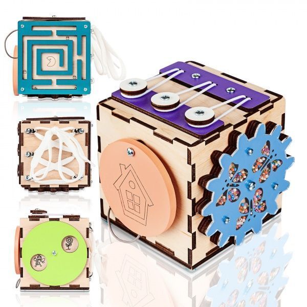 Кубик Brain Up Бізі-куб з лабіринтом № 1