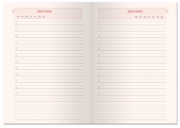 Щоденник недатований бордо Leo Planner Velvet A5 2022