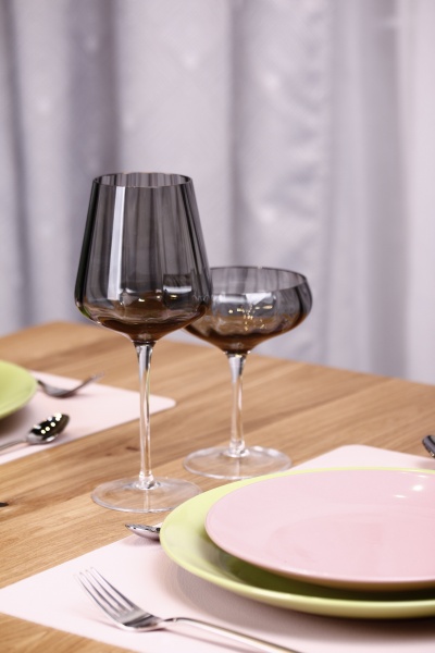 Бокал для вина Optic Grey 19-3589A 530 мл 1 шт. Wrzesniak Glassworks 