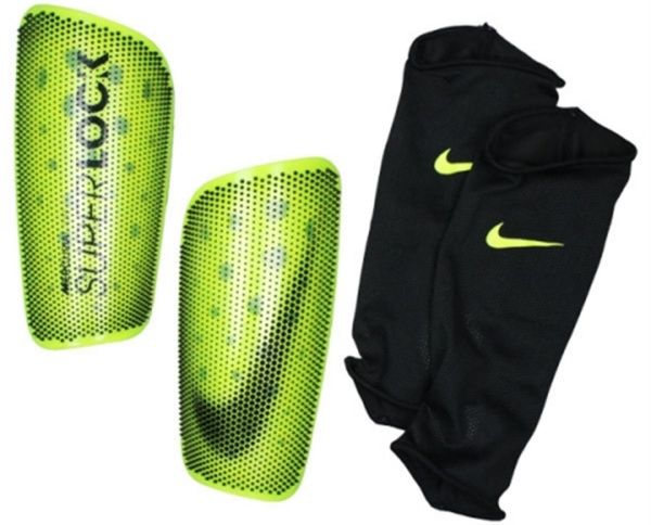 Щитки футбольные Nike NK MERC LT-SUPERLOCK р. M желтый SP2163-702