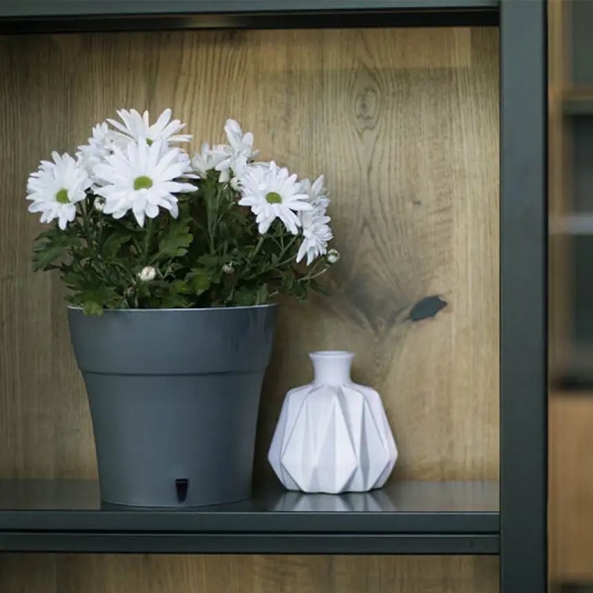 Вазон пластик Dali круглий блідо-зелений 0,6 л Santino (2022714)