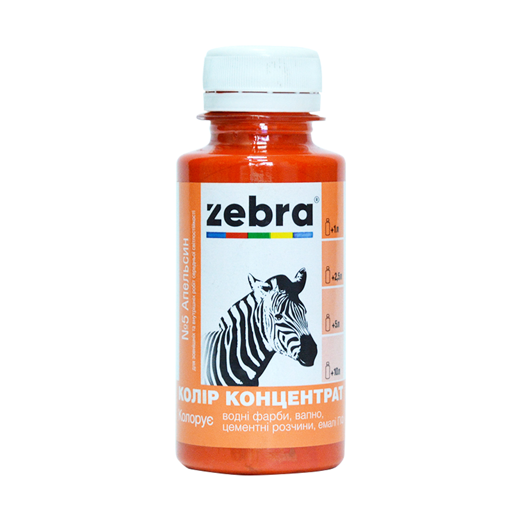 Колорант ZEBRA концентрат апельсиновый 100 мл