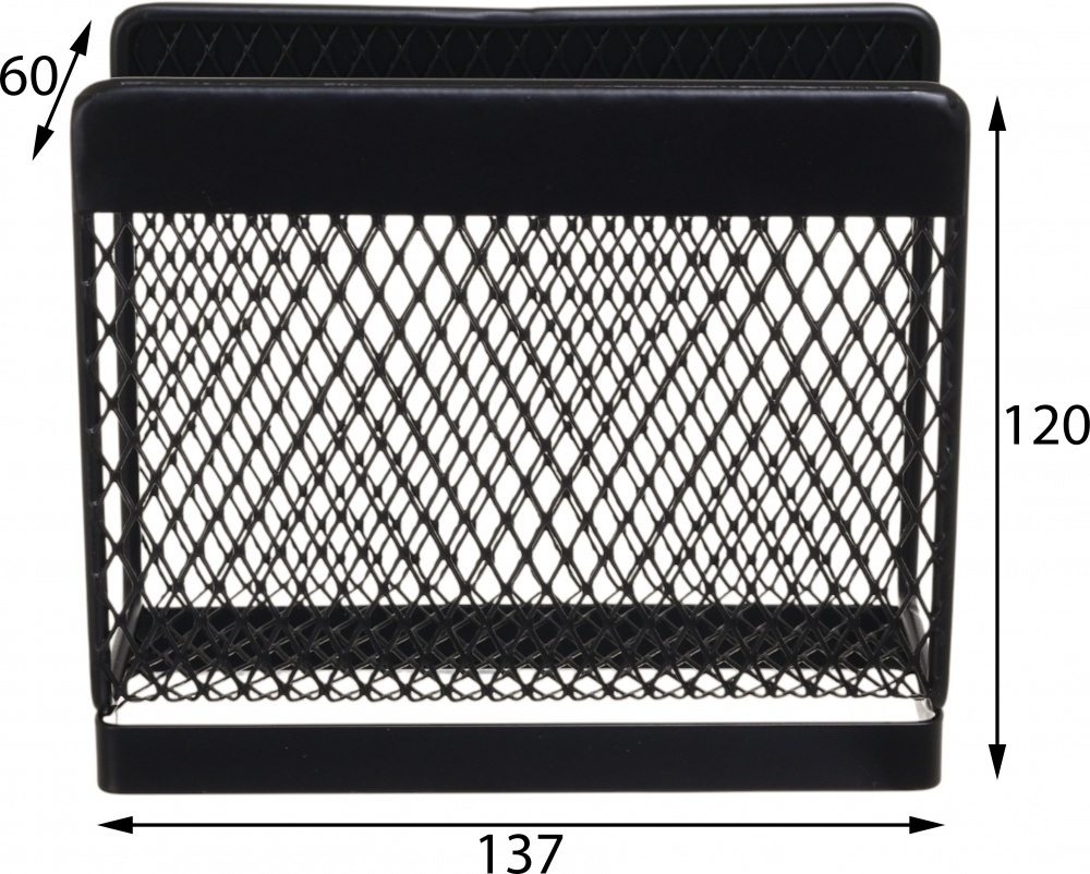 Салфетница Flamberg Premium Fernie 13,7х6х12 см черная