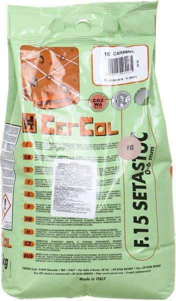 Фуга Cercol F.15 Setastuc 16 5 кг карамель