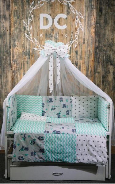Комплект постельного белья ДС Україна от 0-3 лет БК-050 зеленый 