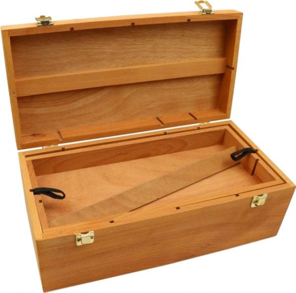 Пенал для художніх матеріалів дерев'яний 40х20х15 см дерево світле D.K.Art&Craft