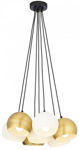 Підвіс TK Lighting Castello 7x60 Вт E27 білий із золотистим 2782 