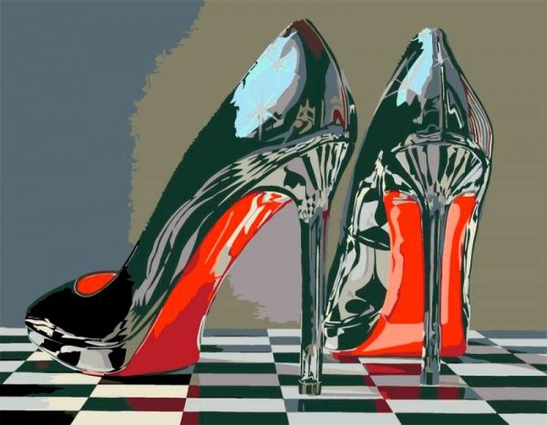 Картина по номерам акриловая живопись по номерам Туфли Rosa Start 