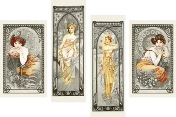 Картина модульна Ретро 599 118x75 см 