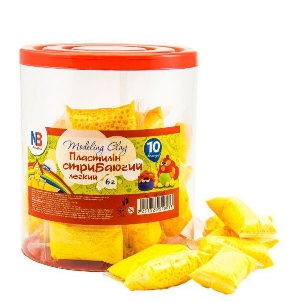 Пластилин легкий прыгающий 6 г, желтый Nota Bene