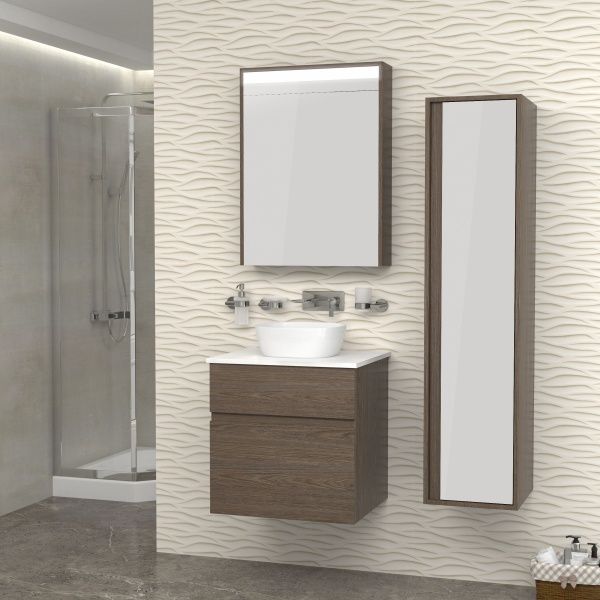 Дзеркальна шафа Imprese Blatna L M6008Drзпідсвічуваннямільмбергамо 60х80 см 