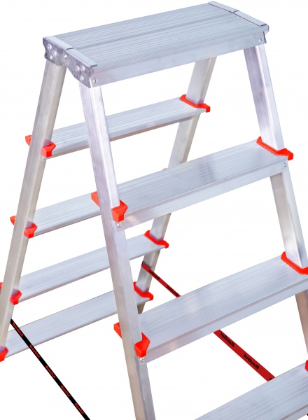 Драбина-стрем’янка BauGut BERG 2-стороння алюмінієва 2х5