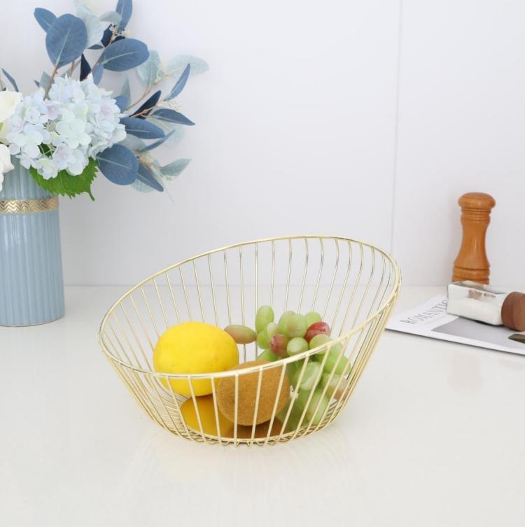 Корзинка для фруктов Flamberg Premium Aurum 25x14,5 см золотой