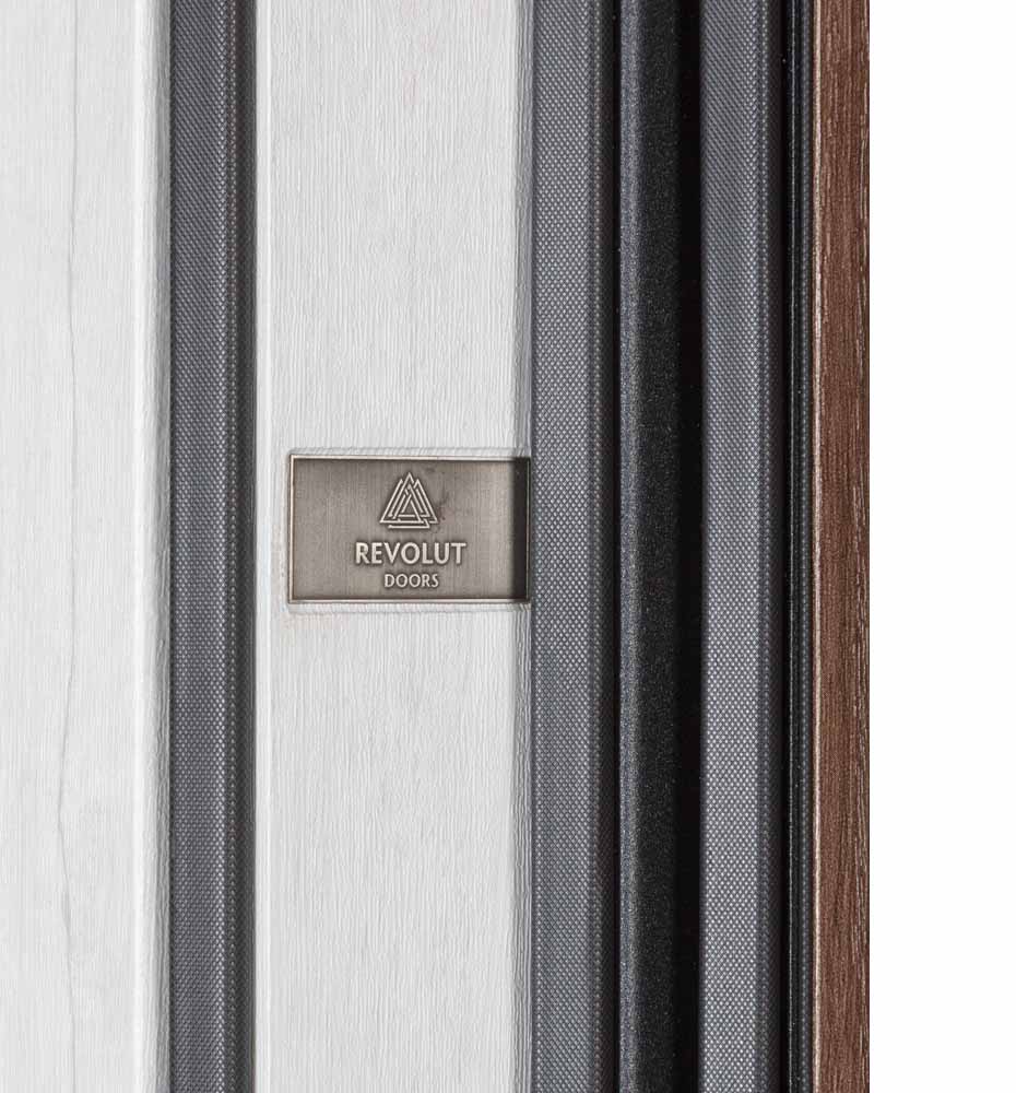 Дверь входная Булат В-85 (квадро) модель 535 дуб табак / рустик авиньон блан 2050x850 мм левая