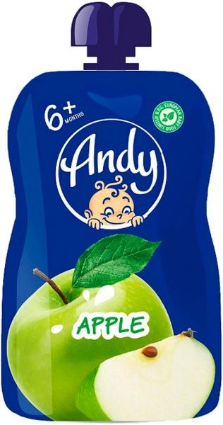 Пюре Andy яблуко пауч 90гр 