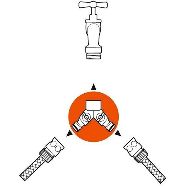 Розподільник 2-канальний Gardena 0938-20
