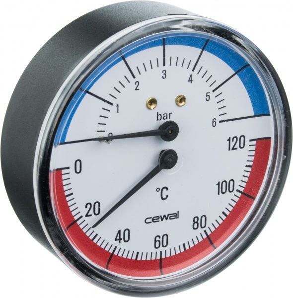 Термоманометр Cewal Д80 1/2