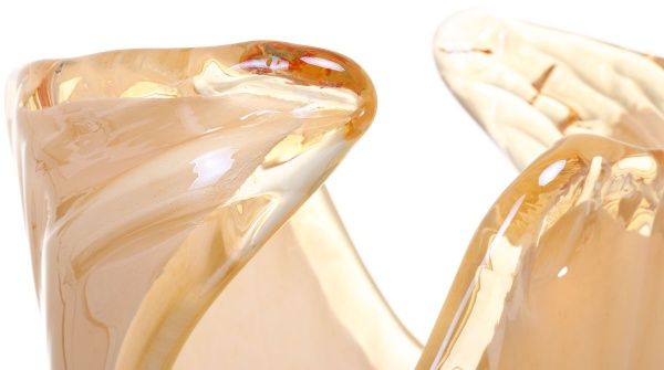 Ваза стеклянная желтая Nabil 21х44х21 см VS1225/HNY White cristal