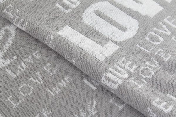 Плед Аrt Knit Love 130x170 см сірий 