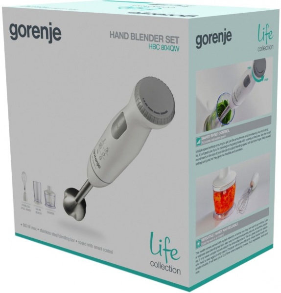 Блендер погружной Gorenje HBC 804 QW (LW-3513G1) 