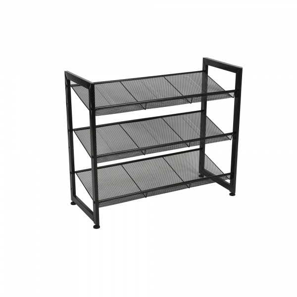 Подставка для обуви Домовий 3 уровня 740x305x630 мм черный (18175) 