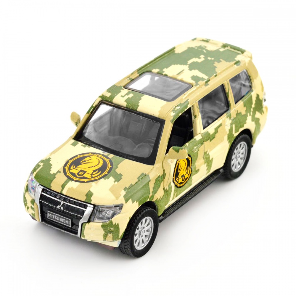 Автомодель TechnoDrive 1:32 серии Шевроны Героев Mitsubishi Pajero 4WD Tubro 47 ОМБр 250361M