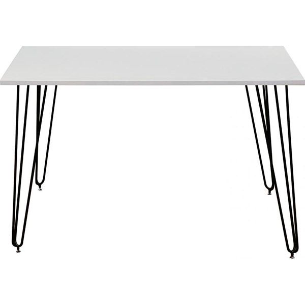 Стол обеденный Nowy Styl Aller black (18) 1200x800x750 мм белый 