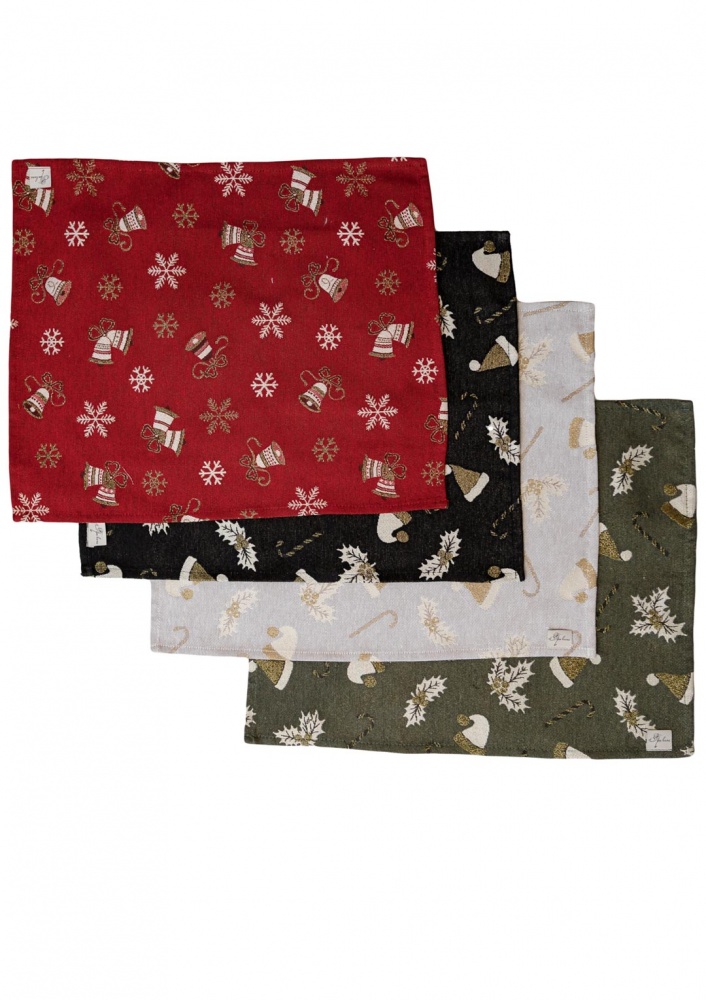 Серветка декоративна Прованс Шапочки на зеленому 45x35 см