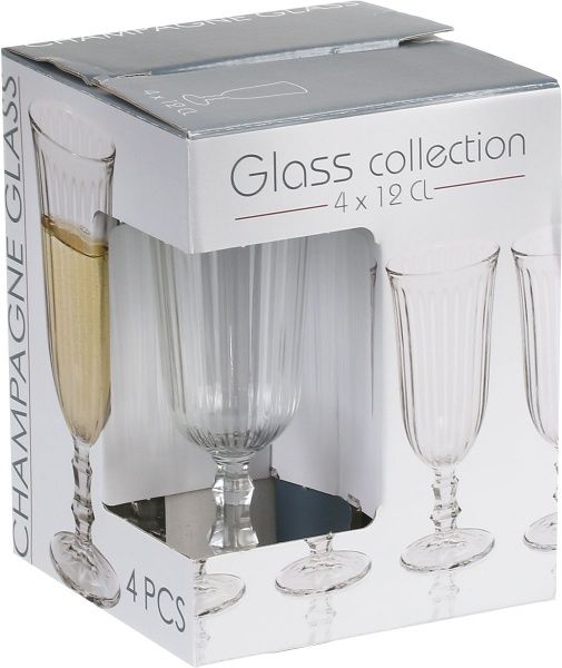 Набор бокалов для шампанского 120 мл 4 шт.