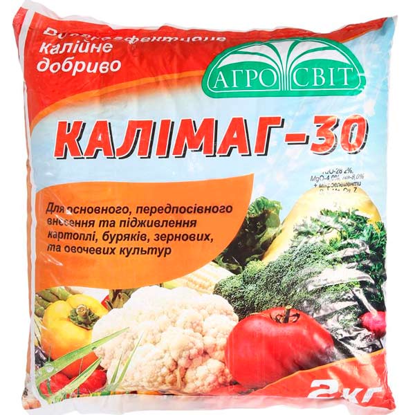 Добриво мінеральне Агросвіт Калімаг-30 2 кг