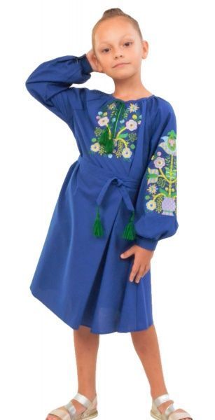 Сукня Едельвіка 152 синій 91-19/00 