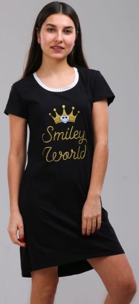 Ночная рубашка Smileyworld 004/12160 р. S черный с серым 